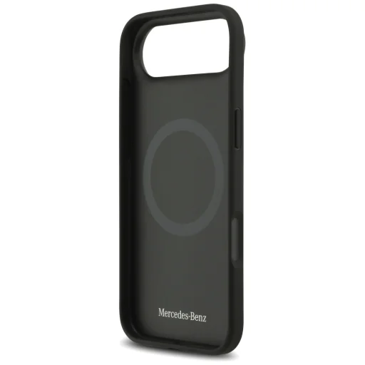 iPhone 17 Air Mercedes Bőr Csillag Minta Csíkok MagSafe tok fekete - 7