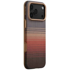 iPhone 17 Pro Max PITAKA Aramid UltraGuard Moonrise MagSafe tok naplemente színben