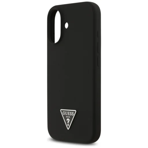 iPhone 17 Fekete Guess - Silicone Triangle Logo MagSafe (GUHMP17SSCTRLMK) tok - 3
