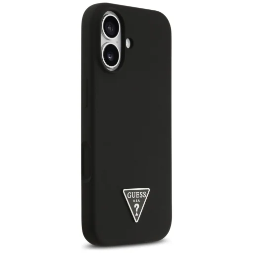 iPhone 17 Fekete Guess - Silicone Triangle Logo MagSafe (GUHMP17SSCTRLMK) tok - 4