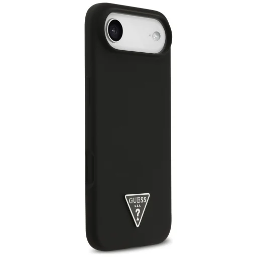 iPhone 17 Air Fekete Guess Silicone Triangle Logo MagSafe (GUHMP17MSCTRLMK) tok - 3