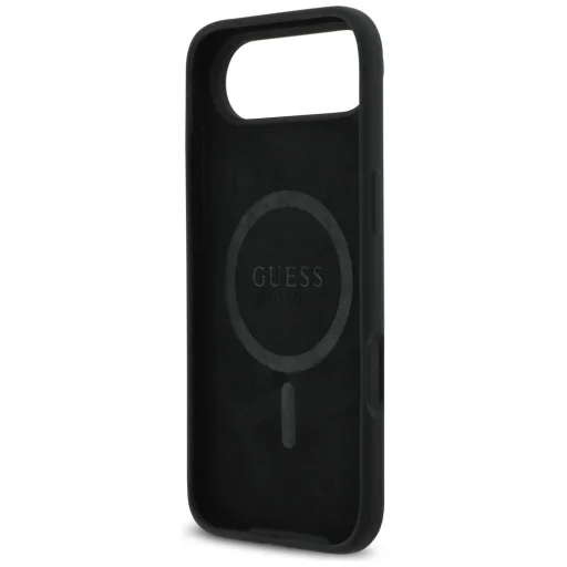 iPhone 17 Air Fekete Guess Silicone Triangle Logo MagSafe (GUHMP17MSCTRLMK) tok - 6