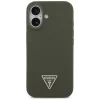 iPhone 17 Khaki Guess - Silicone Triangle Logo MagSafe (GUHMP17SSCTRLMA) tok thumbnail
