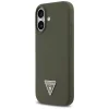 iPhone 17 Khaki Guess - Silicone Triangle Logo MagSafe (GUHMP17SSCTRLMA) tok thumbnail