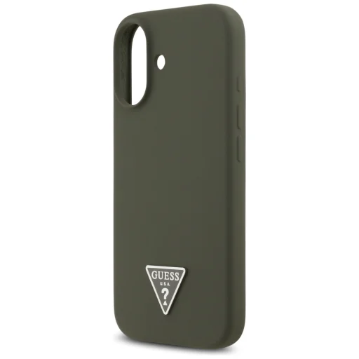 iPhone 17 Khaki Guess - Silicone Triangle Logo MagSafe (GUHMP17SSCTRLMA) tok - 4
