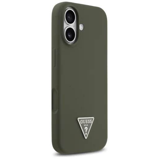 iPhone 17 Khaki Guess - Silicone Triangle Logo MagSafe (GUHMP17SSCTRLMA) tok - 6