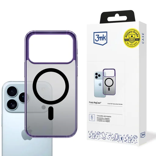 iPhone 17 Pro Max Lila 3MK Frosty Matt MagCase tok - 1