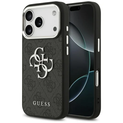 iPhone 17 Pro Fekete Guess Hardcase Big 4G Logo Classic Logo (GUHCP17LP4G4SMCK) tok - 1