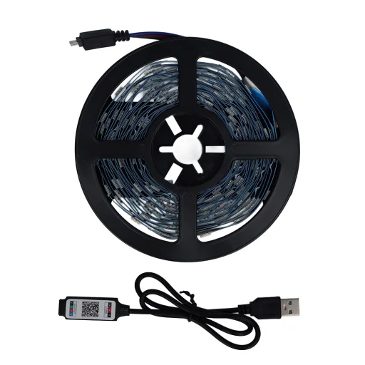 LED RGB szalag 5 méter + telefonos alkalmazás - 5