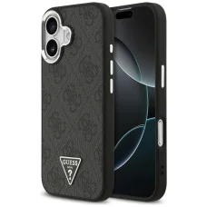 iPhone 17 Fekete Guess - Hardcase 4G Triangle Logo MagSafe (GUHMP17SP4TSRCMK) tok