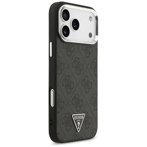 iPhone 17 Pro Max Guess - Hardcase 4G Triangle Logo MagSafe (GUHMP17XP4TSRCMK) - Fekete tok - 3