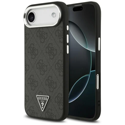 iPhone 17 Air Guess - Hardcase 4G Triangle Logo MagSafe (GUHMP17MP4TSRCMK) - Fekete tok - 1