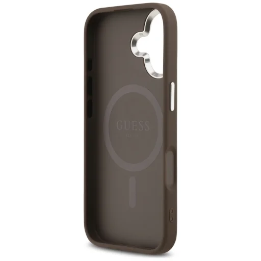 iPhone 17 Barna Guess - Hardcase 4G Triangle Logo MagSafe (GUHMP17SP4TSRCMW) tok - 4