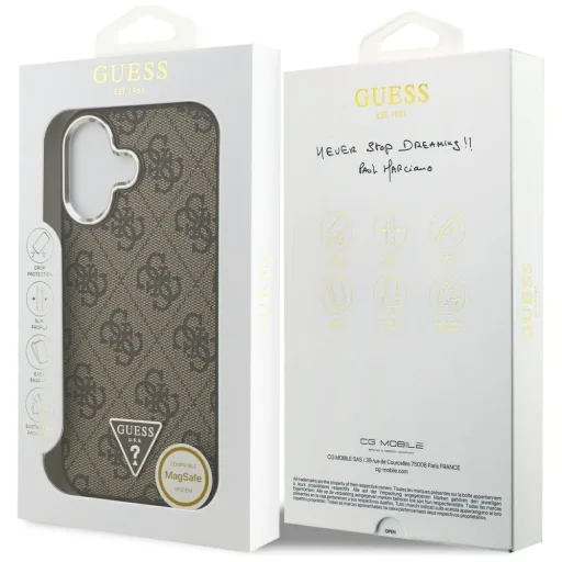 iPhone 17 Barna Guess - Hardcase 4G Triangle Logo MagSafe (GUHMP17SP4TSRCMW) tok - 7