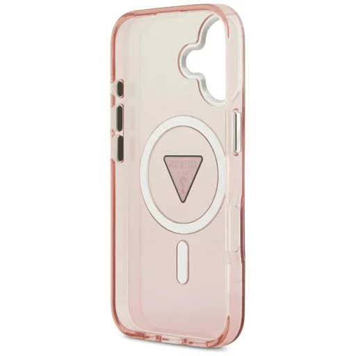 iPhone 17 Pink Guess IML Gradient Triangle Logo MagSafe (GUHMP17SHGTMLCGP) tok - 4