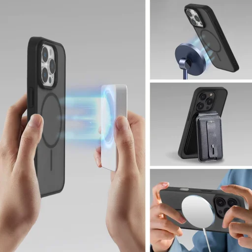 Magmat Karcsú tok iPhone 15 Pro Max fekete - 6