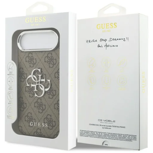 iPhone 17 Air Guess Hardcase Big 4G Logo Classic Logo - Barna tok - 7