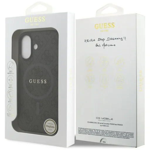 iPhone 17 - Fekete Guess - 4G Ring Classic Logo MagSafe (GUHMP17SG4GFRK) tok - 7