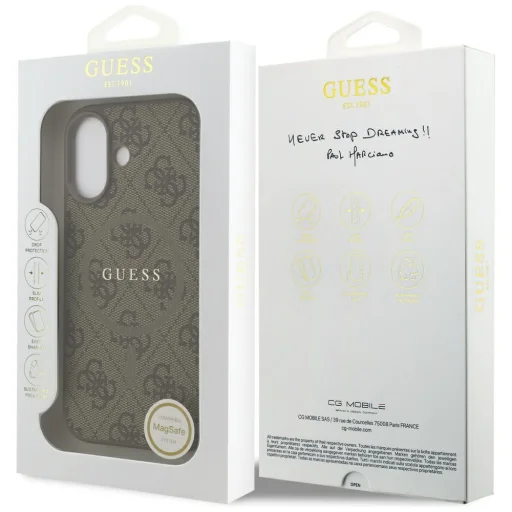 iPhone 17 Guess - 4G Ring Classic Logo MagSafe (GUHMP17SG4GFRW) - Barna tok - 7