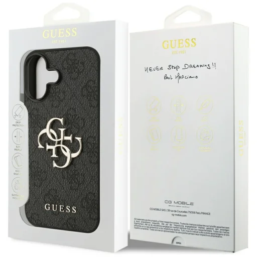 iPhone 17 Fekete Guess Hardcase 4G Big Logo (GUHCP17S4GMGGR) tok - 7