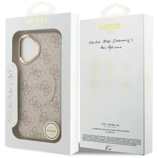 iPhone 17 Pink Guess - Hardcase 4G Classic MagSafe (GUHMP17SP4MSEGCP) tok - 7