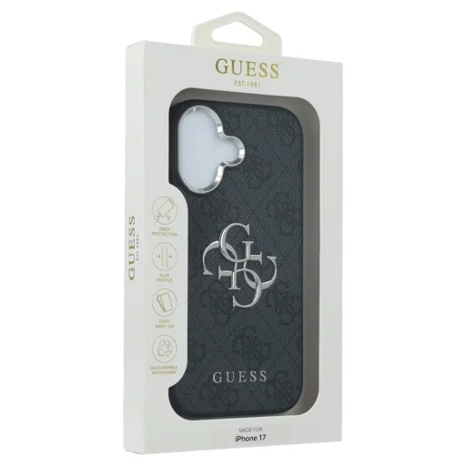iPhone 17 Fekete Guess Hardcase Big 4G Logo Classic Logo (GUHCP17SP4G4SMCK) tok - 7