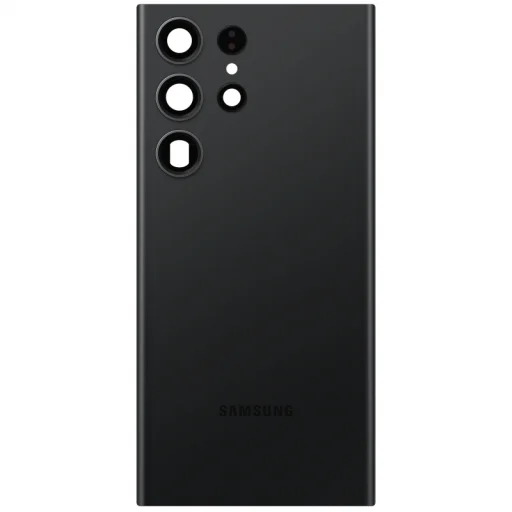 Akkumulátorfedél Samsung Galaxy S23 Ultra S918, Fantomfekete, hátlap - 1