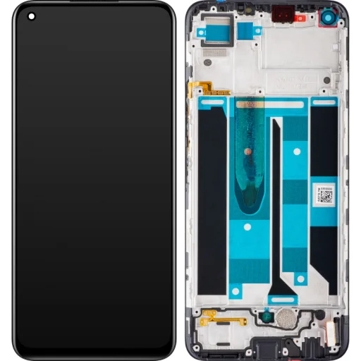 LCD Kijelzőmodul Realme 8, fekete kijelző - 1