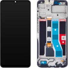 LCD kijelző modul Realme C51-hez, Carbon Black tok