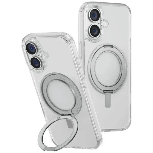 Uniq Swivix 360 Rotating Kickstand iPhone 16 Plus tok - Átlátszó - 1