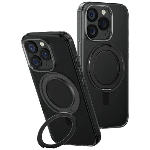 Uniq Swivix 360 Forgatható Kitámasztós iPhone 16 Pro tok - Fekete - 1