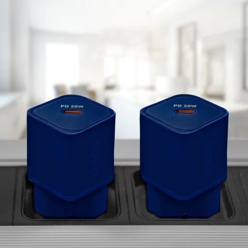 SBS TETRGAN1C20B 20W GaN hálózati töltő Power Delivery-vel - Kék - 3
