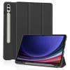 Samsung Galaxy Tab S9 Ultra / S10 Ultra Fekete Techsuit - Flex Trifold (Pencil Holderekkel) tok thumbnail