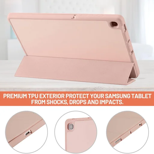 Samsung Galaxy Tab S6 Lite (2020/2022/2024) Pink Techsuit - Flex Trifold (Pencil Holderrel) tok - 2