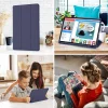Samsung Galaxy Tab S6 Lite (2020/2022/2024) Sötétkék Techsuit Flex Trifold (Ceruzatartóval) tok thumbnail