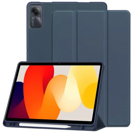 Xiaomi Redmi Pad SE 11 Sötétkék Techsuit - Flex Trifold (with Pencil Holder) tok - 1