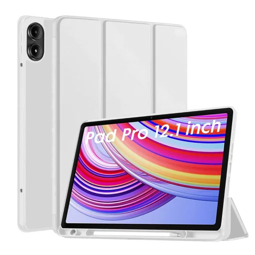 Xiaomi Redmi Pad Pro / Poco Pad Szürke Techsuit - Flex Trifold (ceruzatartóval) tok - 1