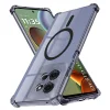 Motorola Moto G15 / G15 Power Smoke Black Techsuit Shockproof Clear Silicone MagSafe tok