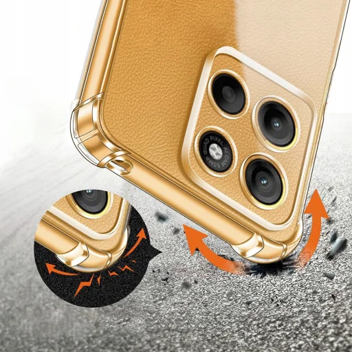 Motorola Moto G15 / G15 Power átlátszó Techsuit - Shockproof Clear Silicone MagSafe tok - 3