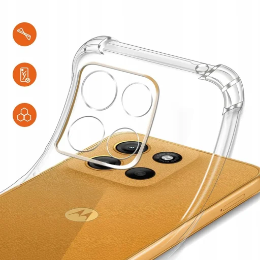 Motorola Moto G15 / G15 Power átlátszó Techsuit - Shockproof Clear Silicone MagSafe tok - 4