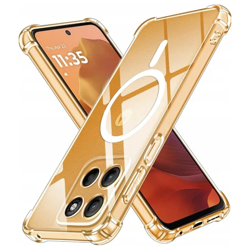 Motorola Moto G15 / G15 Power átlátszó Techsuit - Shockproof Clear Silicone MagSafe tok - 1