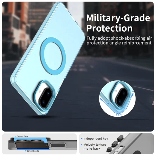 Samsung Galaxy A07 4G Techsuit - CandyCase MagSafe - Blue tok - 5