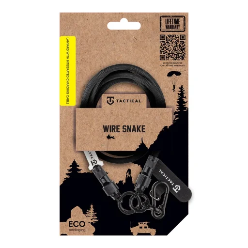 Tactical Wire Snake USB-C 1,2m Fekete - 5
