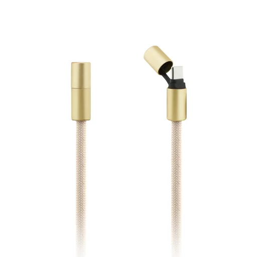 Guess Crossbody Pánt 4G Charm USB-C/USB-C Töltőkábellel Bézs - 3