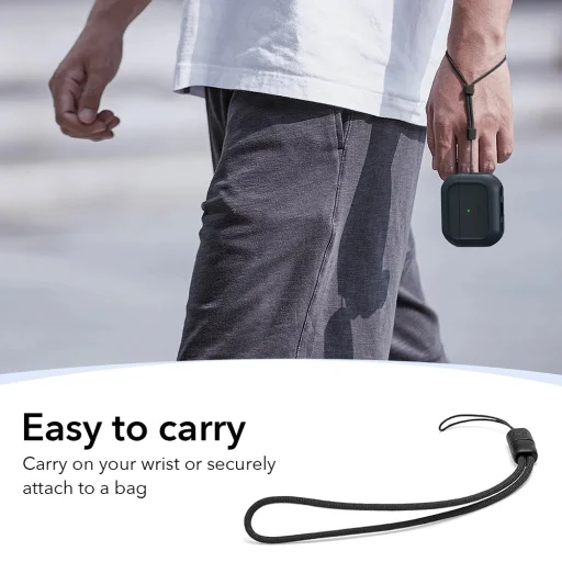 Apple AirPods Pro 3 - ESR - Orbit Hybrid HaloLock tok fekete - 4