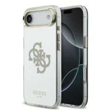 Guess PC/TPU Mirror 4G Glitter Logo MagSafe tok iPhone 17 Air, arany tok