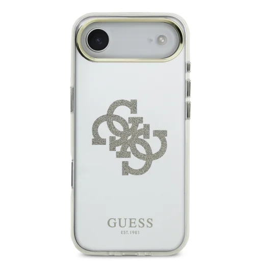 Guess PC/TPU Mirror 4G Glitter Logo MagSafe tok iPhone 17 Air, arany tok - 3