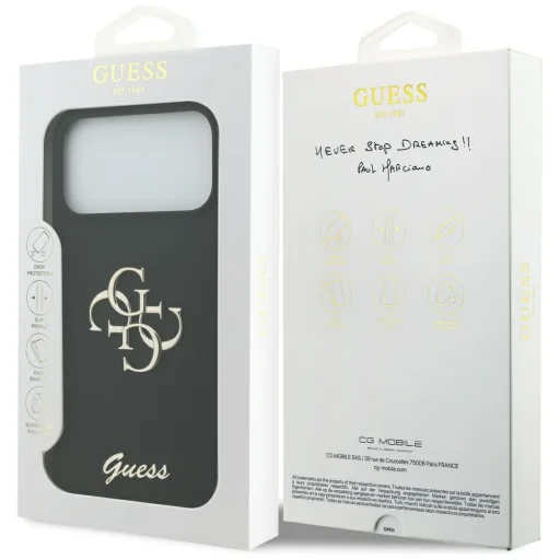 iPhone 17 tok Guess 4G Big Logo Cord Stap Crossbody fekete tok - 8