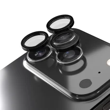 iPhone 17 Pro / 17 Pro Max Etteri kamera lencsevédő üvegfólia fekete
