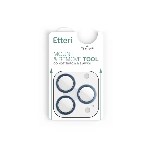 iPhone 17 Pro / 17 Pro Max kamera lencsevédő üvegfólia kék - 5